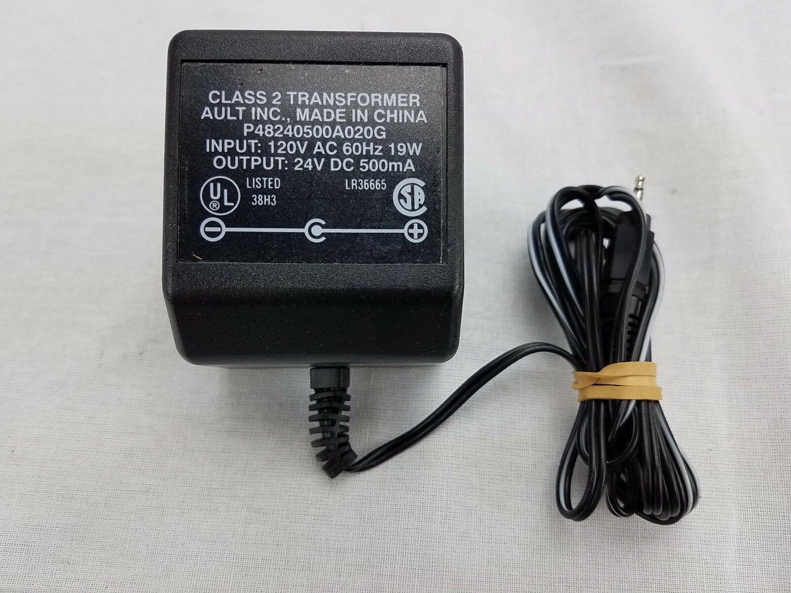 New Ault Inc P48240500A020G Class 2 Transformer 24VDC 500mA wall plug adapter